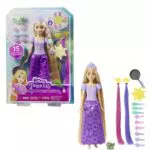 Mattel Muñeca Rapunzel con extensiones y accesorios para peinados mágicos