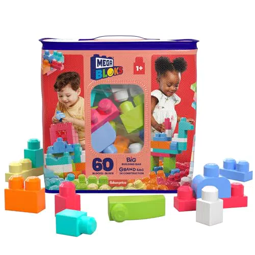 Mega Bloks Juego de Construcción Big Building Bag, Modelo DCH54, para Niños