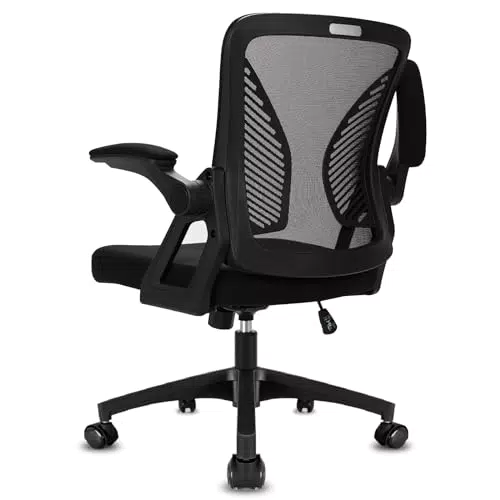Milacyee Silla de Oficina Ergonómica con Reposabrazos y Soporte Lumbar Regulable