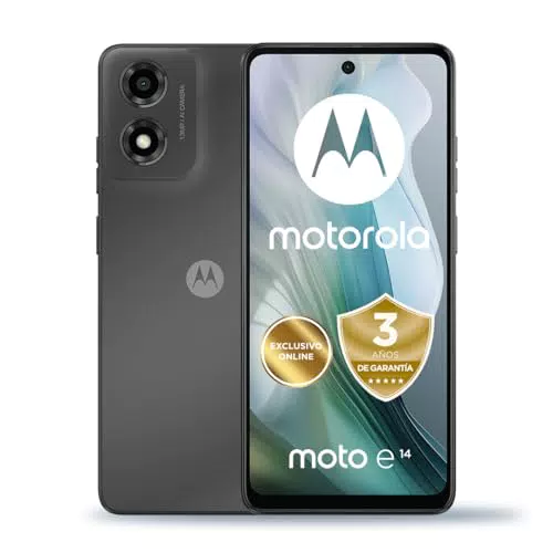 Motorola Moto E14 - Smartphone 4GB RAM, 64GB, Pantalla HD+ 6,56", Android 14