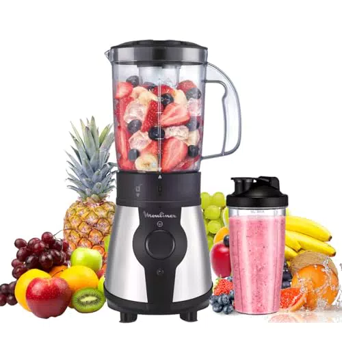Moulinex Blend&Go LM1B1D - Batidora de vaso de 300 W