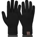 Niwicee Guantes Térmicos de Lana para Hombre y Mujer, Pantalla Táctil, Invierno
