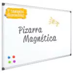 OFITURIA Pizarra Blanca Magnética Lacada Con Marco De Aluminio Resistente Fácil De Borrar En Seco