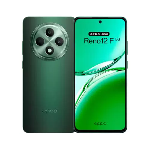 OPPO Reno12F 5G - Smartphone Libre con IA, 16GB RAM, 256GB, Cámara 50 MP, Android