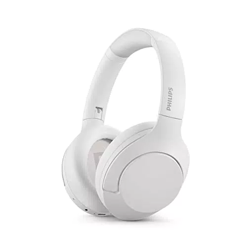 Philips Auriculares inalámbricos TAH8506WT con cancelación de ruido y micrófono