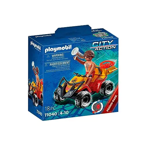 PLAYMOBIL Quad de Rescate City Action 71040, a partir de 4 años