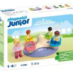 PLAYMOBIL Junior Carrusel Sostenible con Asientos Giratorios para Niños