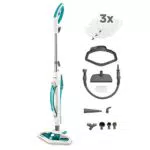 Polti Vaporetto SV450 Doble, Escoba a Vapor 2 en 1 con Limpiador Portátil