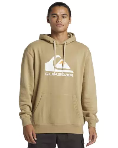 Quiksilver Big Logo Hoodie para Hombre - Suéter Estándar de Twill