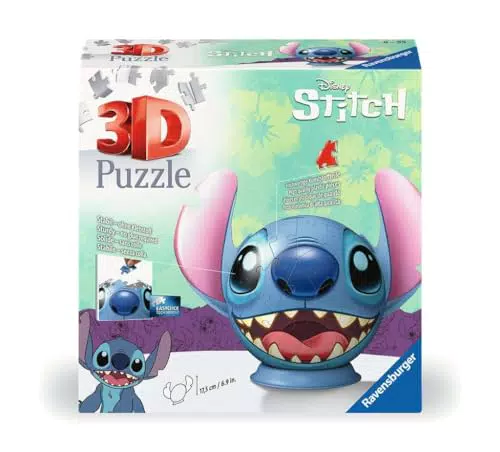Ravensburger Puzzle 3D Disney: Stitch, Maqueta para Adultos y Niños a Partir de 6 Años