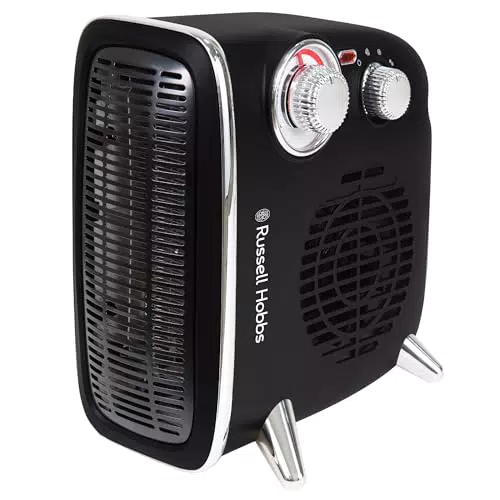 Russell Hobbs RHRETHFH1001B Calefactor Eléctrico 1800 W con Termostato Ajustable