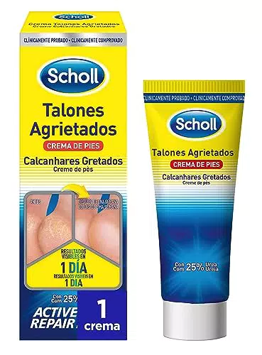Scholl Crema Reparadora para Talones Agrietados con Urea 25% - Hidratación Intensiva