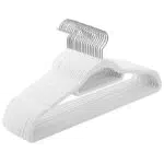 SONGMICS Percha de Terciopelo Antideslizante con Gancho Giratorio 360° - CRF020W01