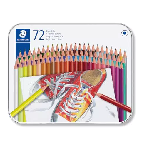 Staedtler 175M72 Lápices de colores hexagonales en caja de calidad superior