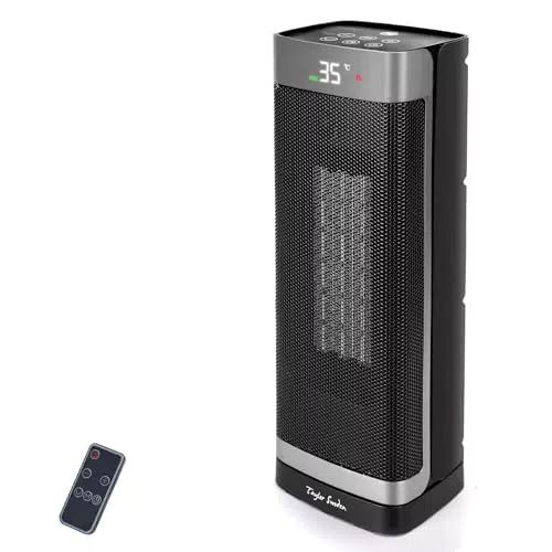 Taylor Swoden Fiery Pro - Calefactor cerámico PTC 2000W con mando a distancia y modo ECO