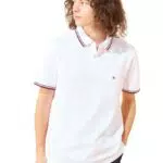 Tommy Hilfiger Polo Slim Core Tipped para Hombre - Modelo Mw0mw13080