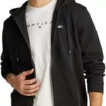 Tommy Jeans Sudadera con Capucha y Cremallera TJM Reg S Flag