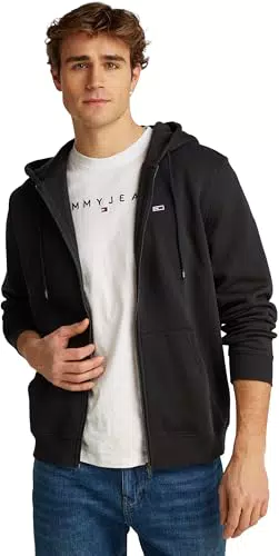 Tommy Jeans Sudadera con Capucha y Cremallera TJM Reg S Flag