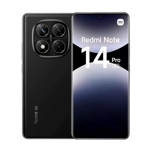 Xiaomi Redmi Note 14 Pro 5G - Smartphone 8GB/256GB, Pantalla Curva, NFC, Carga Rápida 45W