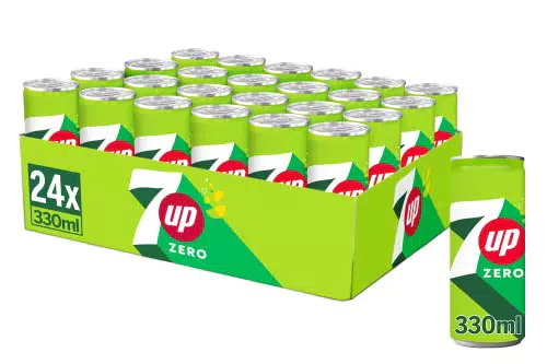7 UP Refresco Cero Lima Limón Sin Azúcares y Sin Calorías 330 ml