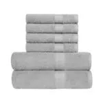 Amazon Basics - Toallas de baño 100% algodón, suaves y absorbentes