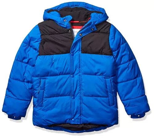 Amazon Essentials Chaqueta Gruesa y Acolchada con Capucha Niño