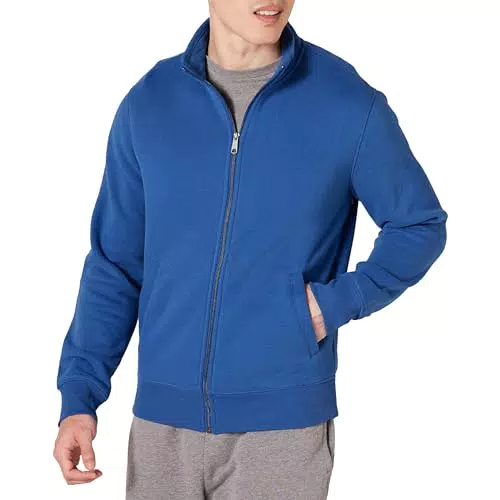 Amazon Essentials Sudadera de Forro Polar con Cuello Perkins y Cremallera Completa
