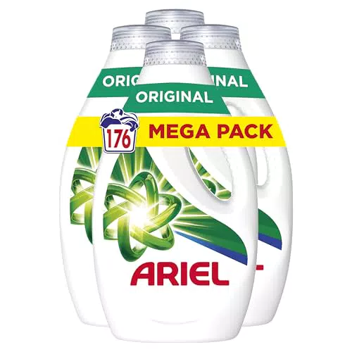 Ariel Detergente Líquido Original para Lavadora, Tecnología de Limpieza en Frío