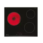 Balay 3EB714LR - Placa Vitrocerámica de 60 cm con Control Táctil y 2 Zonas de Cocción