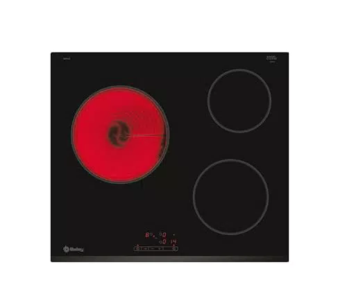 Balay 3EB714LR - Placa Vitrocerámica de 60 cm con Control Táctil y 2 Zonas de Cocción