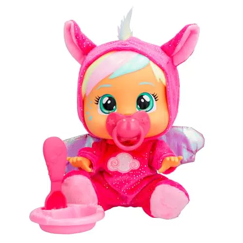 BEBÉS LLORONES Hannah - Muñeca que llora lágrimas de verdad con pijama y accesorios