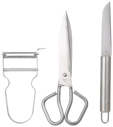 Bergner Q3447 Utensilios de Cocina en Acero Inoxidable - Colección Helpy