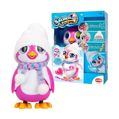 Bizak Salva al Pingüino - Mascota Interactiva para Niños con Experiencia de Limpieza