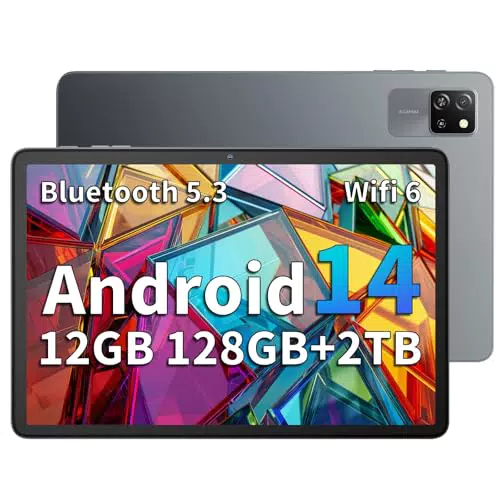 Blackview Tab 60 - Tablet Android 10" WiFi, 12GB RAM, 128GB ROM, Batería 5100 mAh