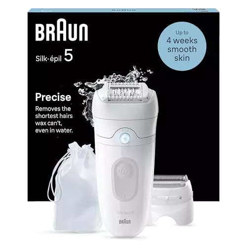 Braun Silk-épil 5 Depiladora Eléctrica Mujer para una depilación suave