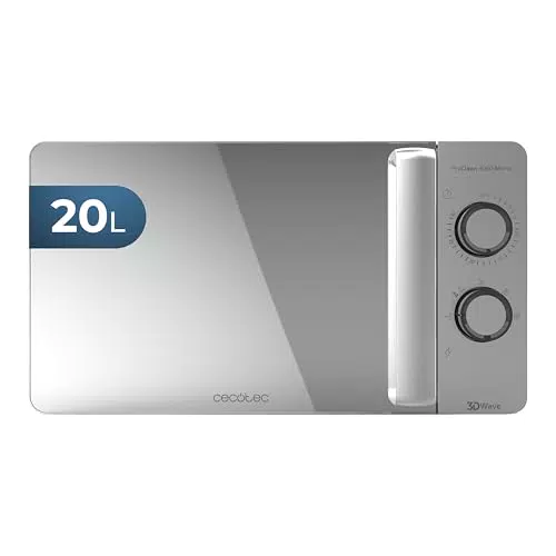Cecotec ProClean 3060 Mirror Microondas con tecnología 3DWave y revestimiento Ready2Clean