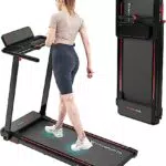 CITYSPORTS Cinta de Correr Plegable Eléctrica con Pantalla LED y Soporte para Tableta