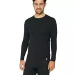 DANISH ENDURANCE Camiseta Térmica Manga Larga para Hombre, Lana Merino