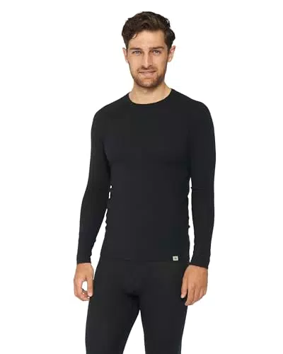 DANISH ENDURANCE Camiseta Térmica Manga Larga para Hombre, Lana Merino
