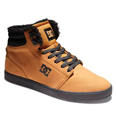 DC Shoes Crisis 2 Hi Wnt - Zapatillas de cuero de caña alta para hombre