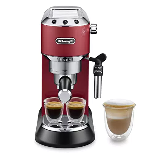 De'Longhi Dedica - Cafetera de Bomba de Acero Inoxidable para Café Molido o Monodosis