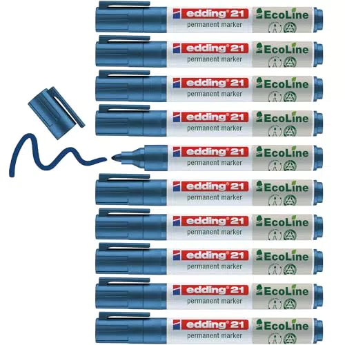 Edding 21 EcoLine marcador permanente indeleble de secado rápido y resistente