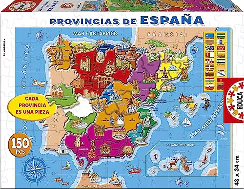 Educa Puzzle Provincias de España - Modelo 14870