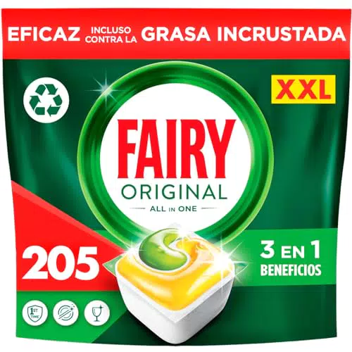 Fairy Cápsulas De Lavavajillas Todo En Uno, Efectivas Contra Grasa Reseca