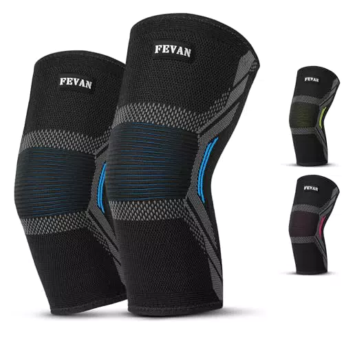 FEVAN Rodilleras de Compresión para Menisco y Ligamento - Estabilizadoras Deportivas