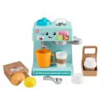 Fisher-Price Máquina de café Ríe y Aprende, juguete educativo para bebés +1 año