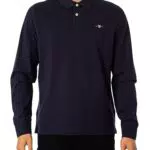 GANT Reg Shield LS Pique Rugger Camisa de Polo para Hombre