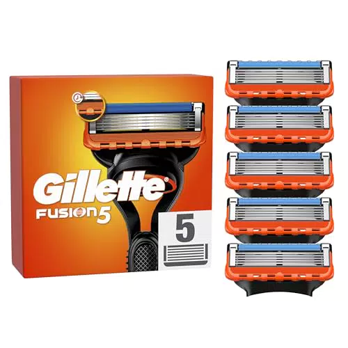 Gillette Fusion 5 Cuchillas de Afeitar Hombre, Paquete de 16 Cuchillas de Recambio