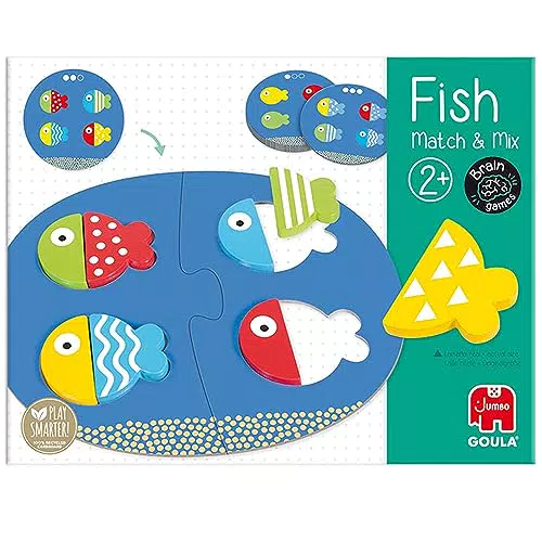 Goula Fish Match & Mix - Juguete educativo para aprender formas y colores