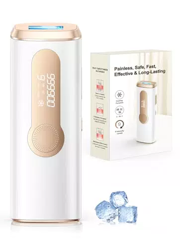 Haarlosy Depiladora Laser IPL 3 en 1, 9 Niveles de Energía, Indolora para Todo el Cuerpo